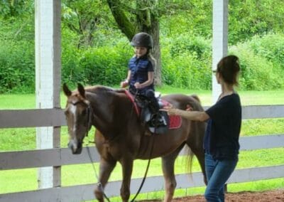 Aranaway Cracklin Rose giving a lesson at Clayfield Stables